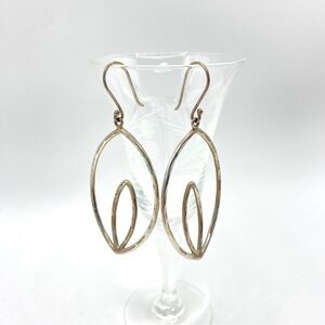 Artisan Made .925 Silver Earrings Modern Vintage